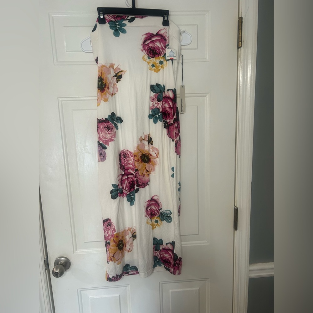 Haute Monde Pink and Blue Floral Dress